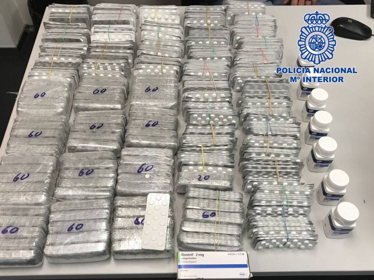 Detenido en Cartagena con más de 24.000 comprimidos de Rivotril y Trankimazín