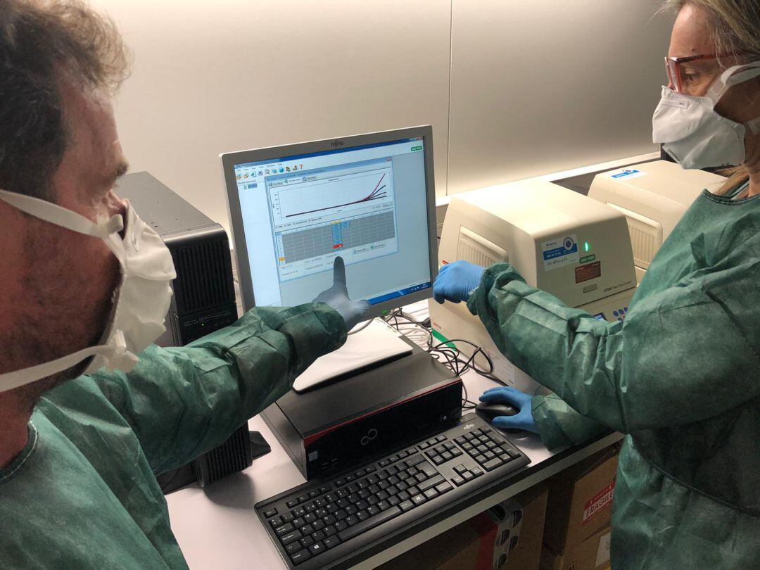 Avui s&#039;han començat a processar les primeres mostres al laboratori clínic.