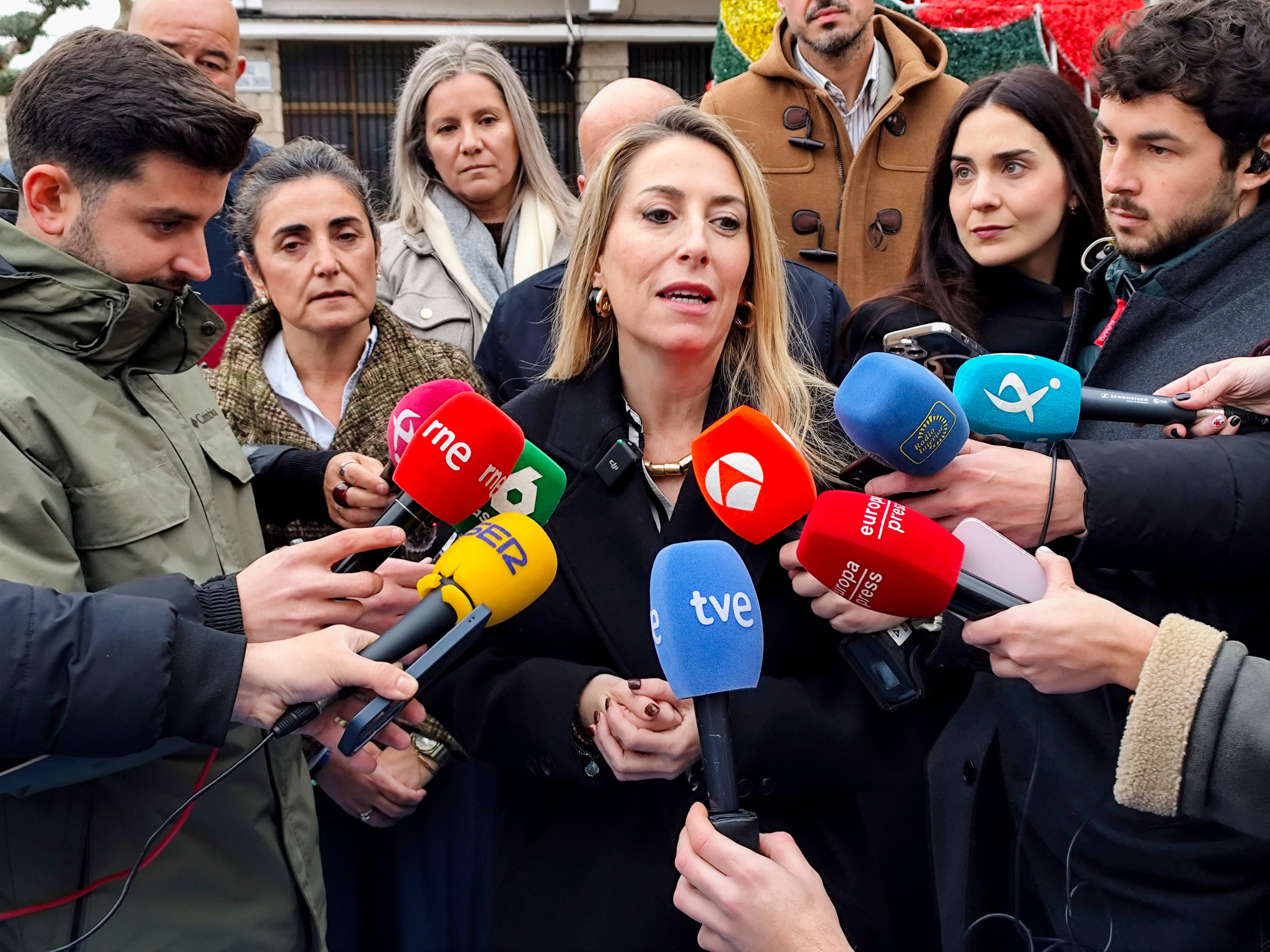 La presidenta de la Junta de Extremadura y candidata a la reelección por el Partido Popular, María Guardiola