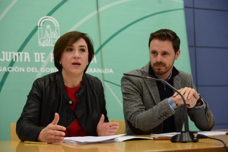 Sandra García y el delegada de Innovación Juan José Martín.