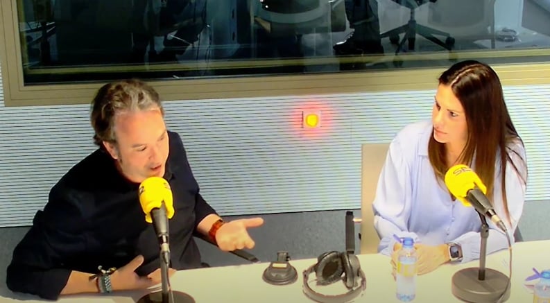 Jesús Albiol (Vox) a la izquierda y Beatriz Gascó (PP) a la derecha