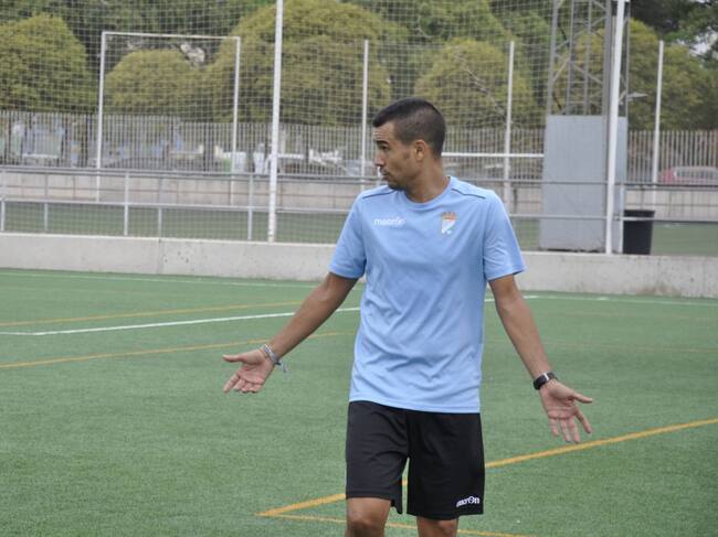 Israel durante el entrenamiento en La Granja