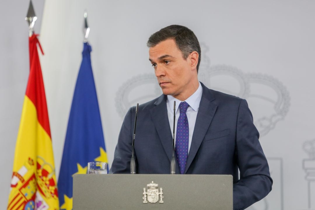 El presidente del Gobierno, Pedro Sánchez, durante una rueda de prensa, el pasado 14 de junio.