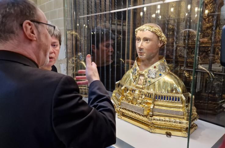 Relicario busto de San Lorenzo en Zaragoza