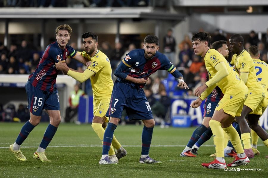 El Cádiz CF cayó derrotado en El Alcoraz. Foto: LaLiga