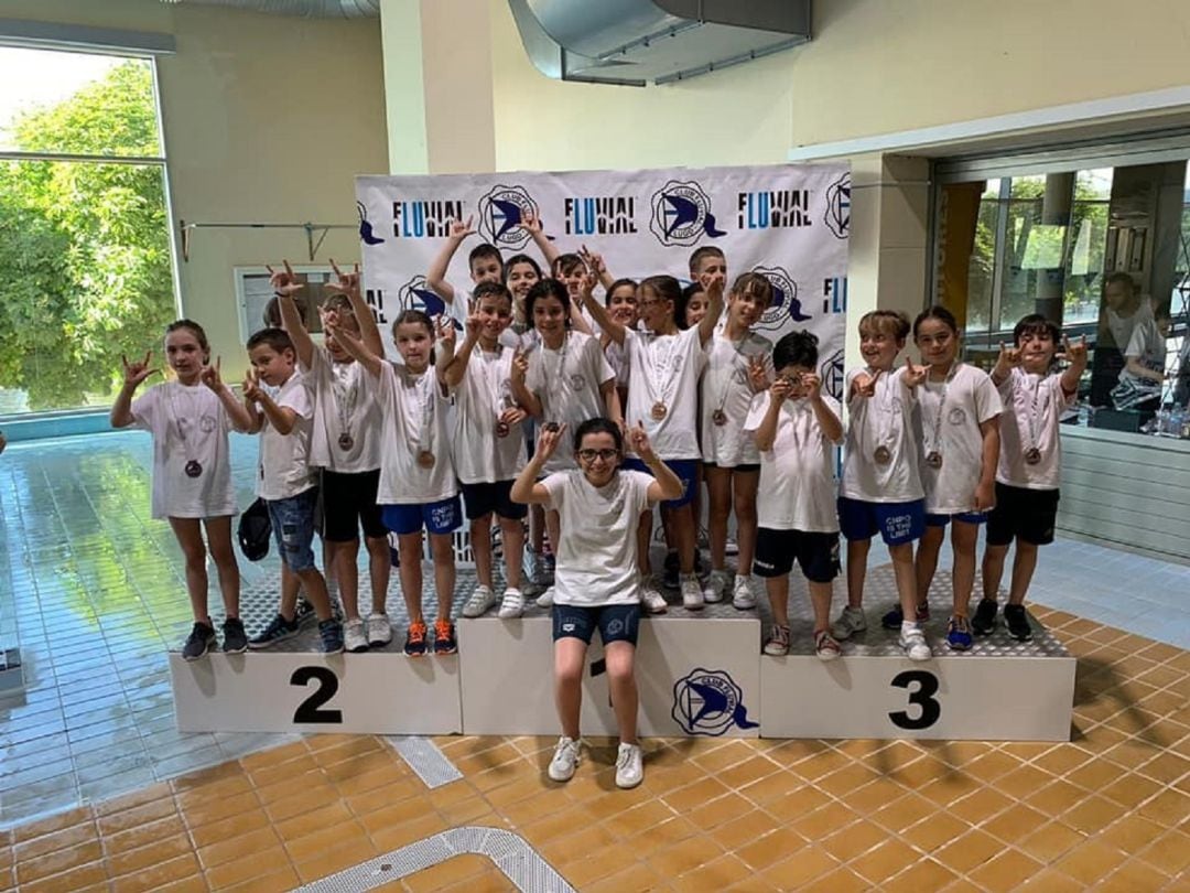 Club Natación Pabellón Ourense, campeones de la liga autonómica gallega