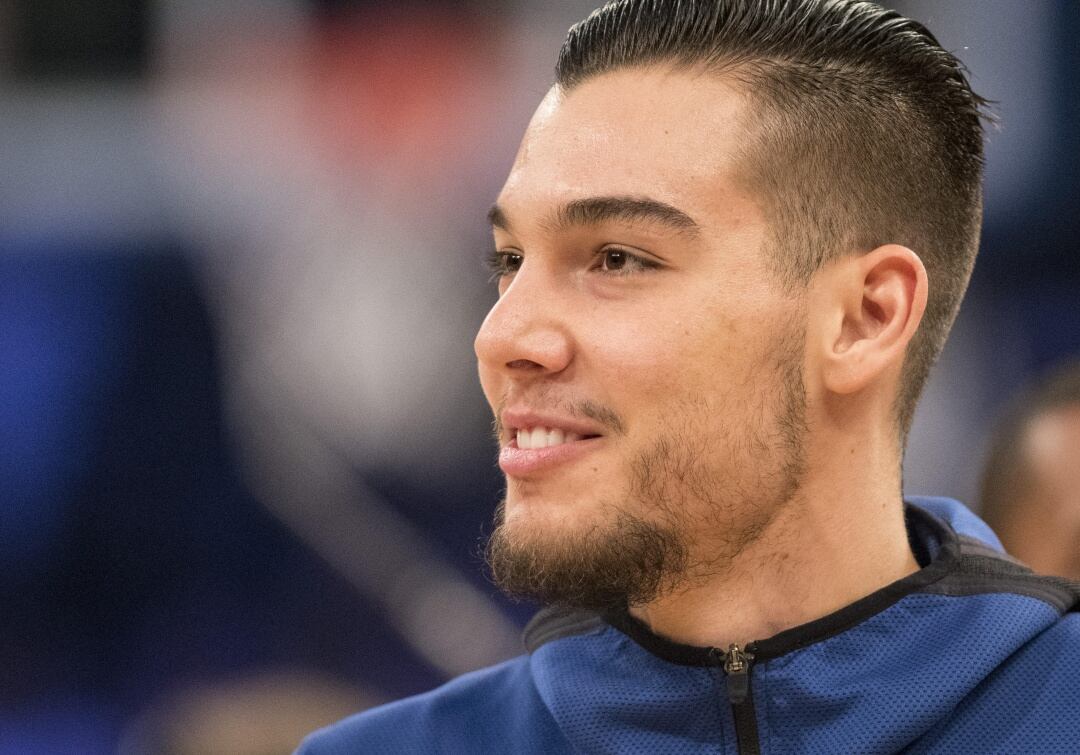 Willy Hernangómez, durante un partido de su equipo en la NBA