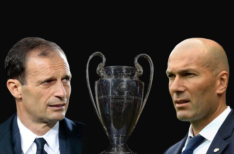 Imagen de los entrenadores de los dos equipos finalistas de la Champions. Zidane del Real Madrid y Allegri de la Juventus