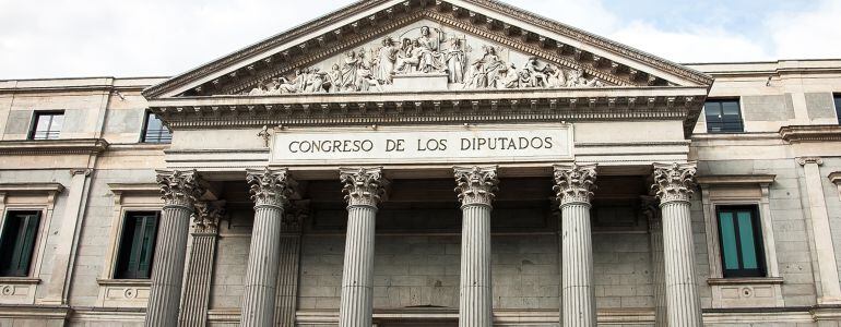 Exterior del Congreso de los Diputados.