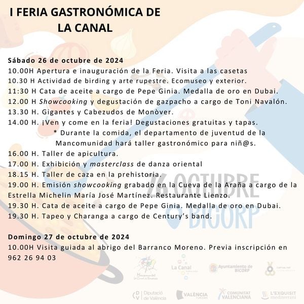 Programa de la Feria de Bicorp