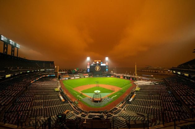 El Oracle Park antes del partido entre San Francisco Giants y Seattle Mariners.