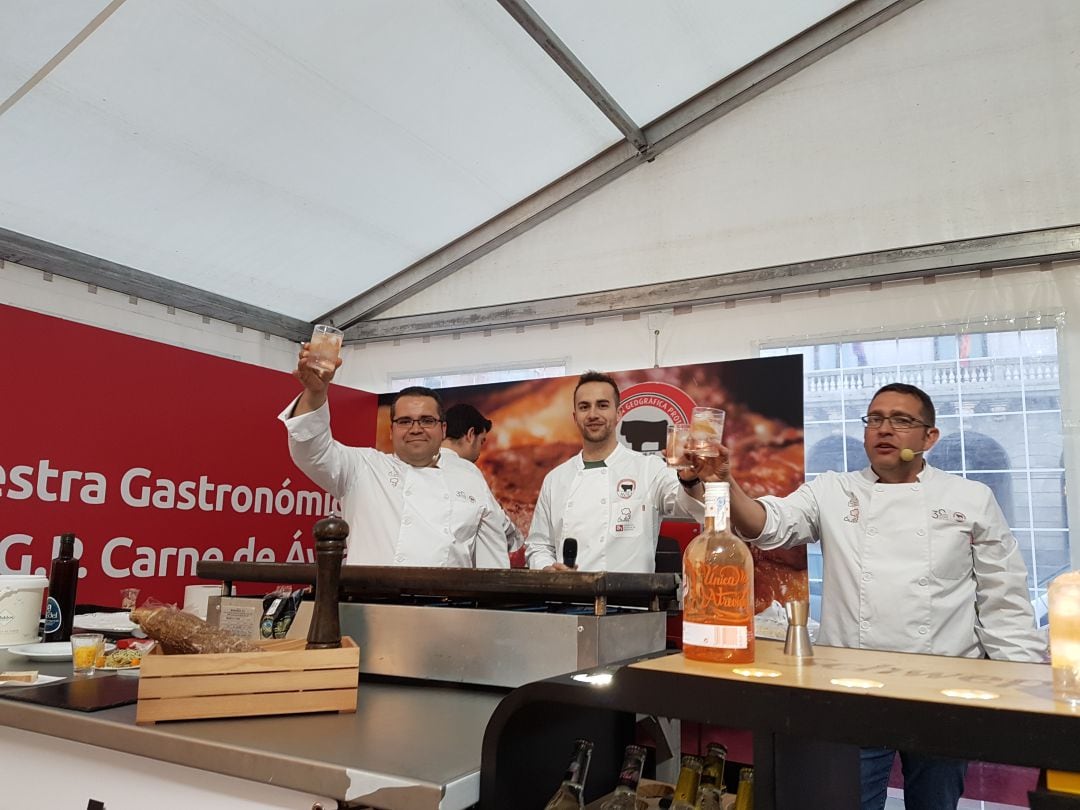 Cocina en vivo durante la II Muestra Grastronómica