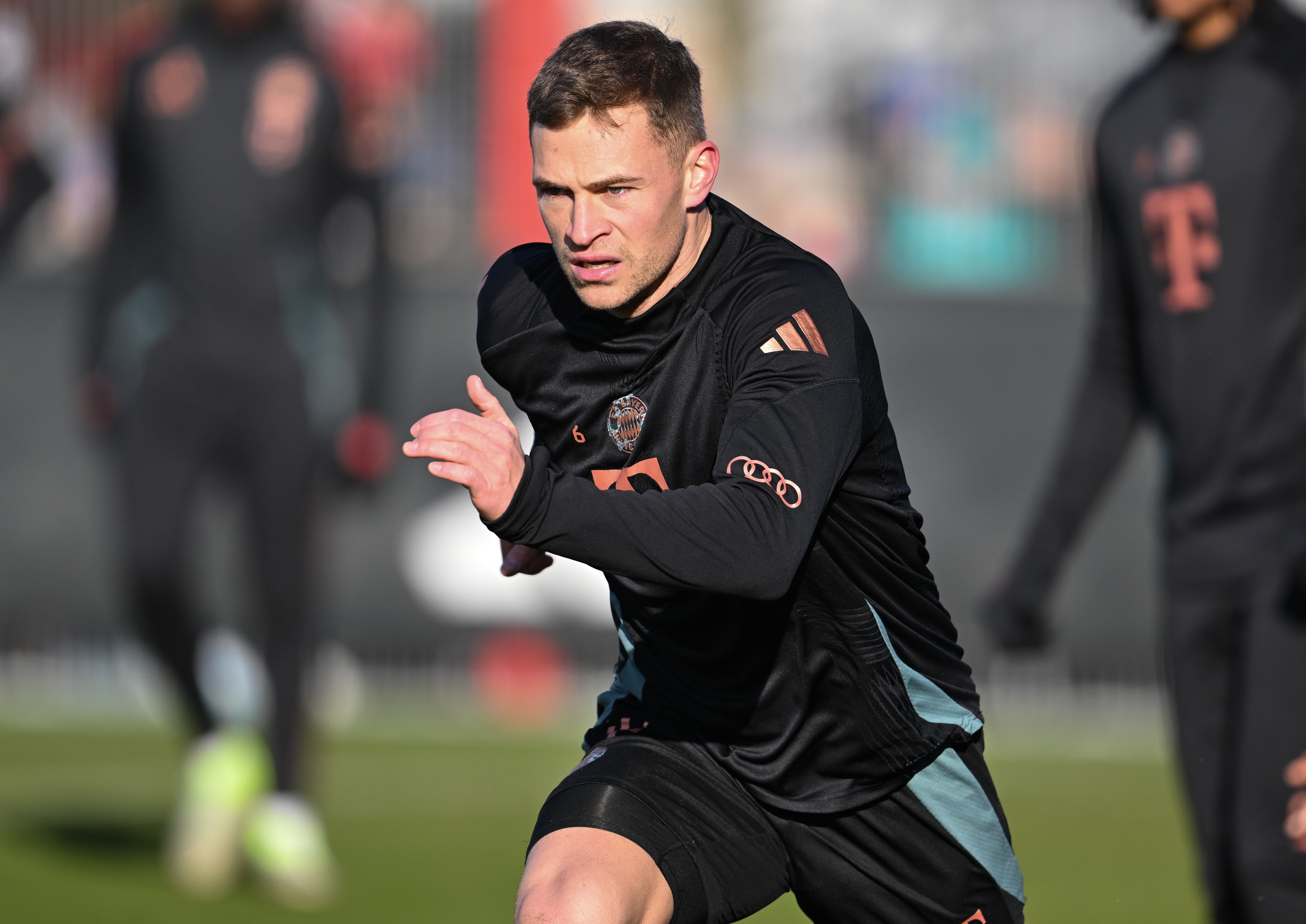 Joshua Kimmich, durante un entrenamiento con el FC Bayern