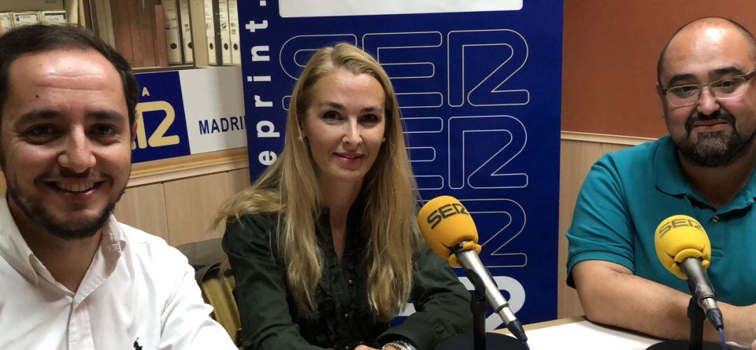 Sergio López (PP), Patricia de Frutos (Ciudadanos) y Óscar Valero (IUCM Fuenlabrada)