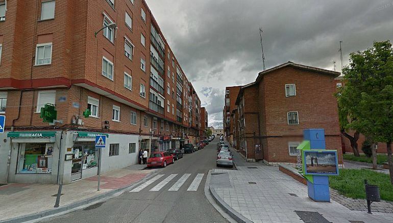 Calle Pingüino, en el barrio vallisoletano de Pajarillos