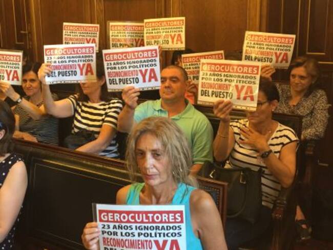 Los gerocultores han acudido a todos los plenos desde principios de año