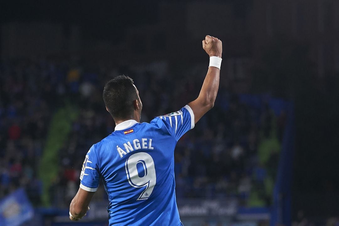 Ángel fue autor de los dos goles en el &#039;derbi histórico&#039; ante el C.D. Leganés