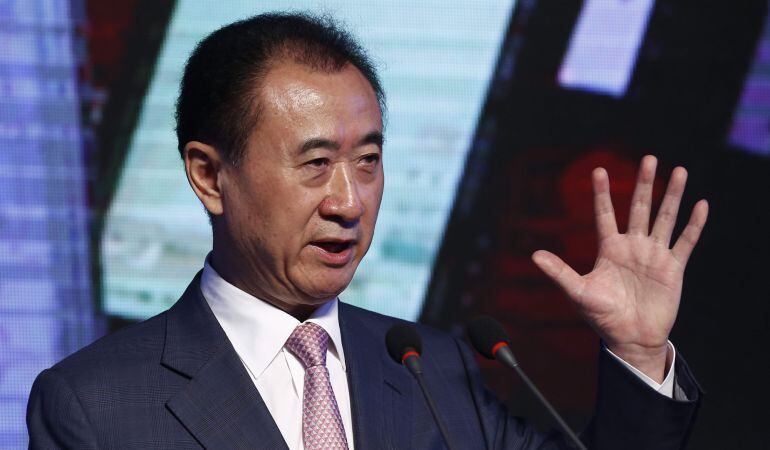 Wang Jianlin, presidente del Grupo Wanda, en una rueda de prensa en Pekín.