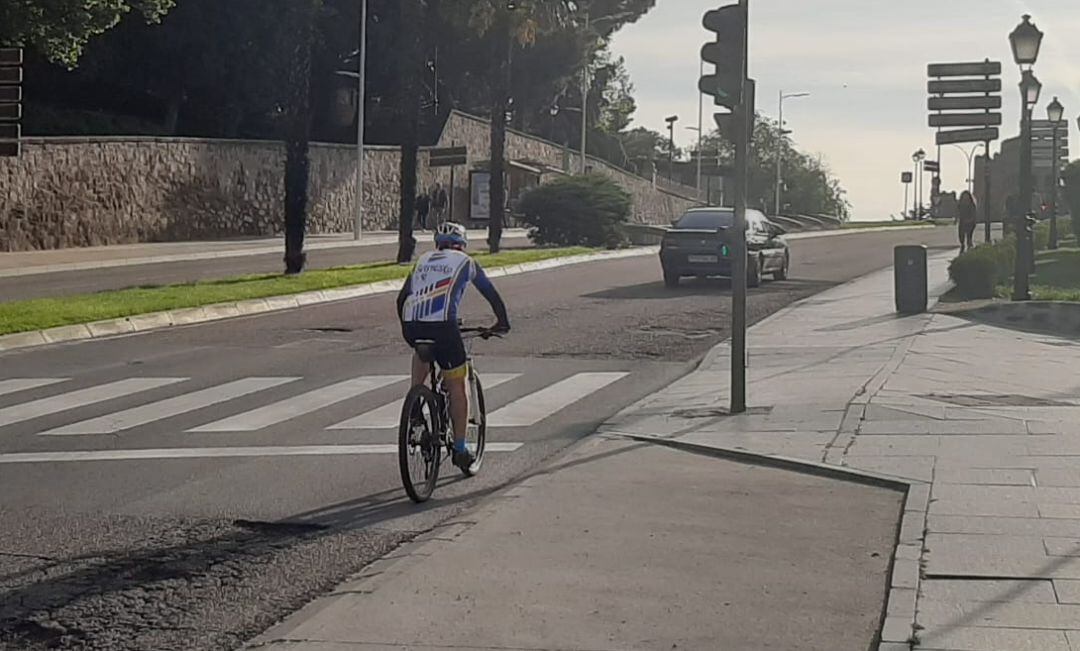 Imagen de archivo de un ciclista 