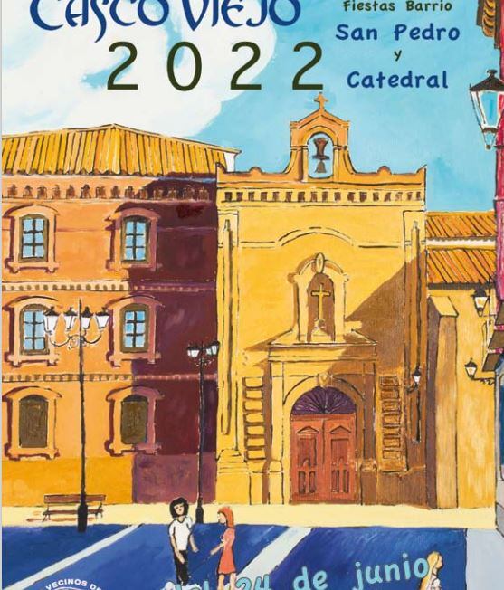 Portada del programa de fiestas del barrio de la Catedral de Huesca