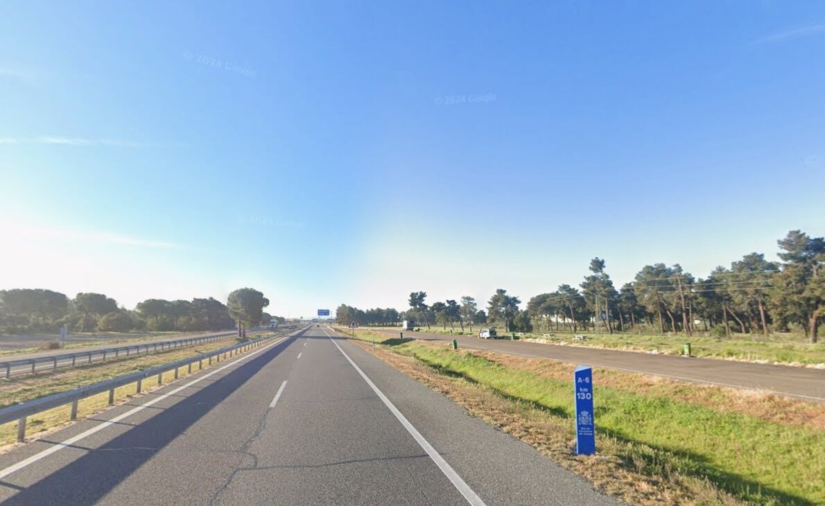 Autovía A-6 Palacios de Goda./Google Maps