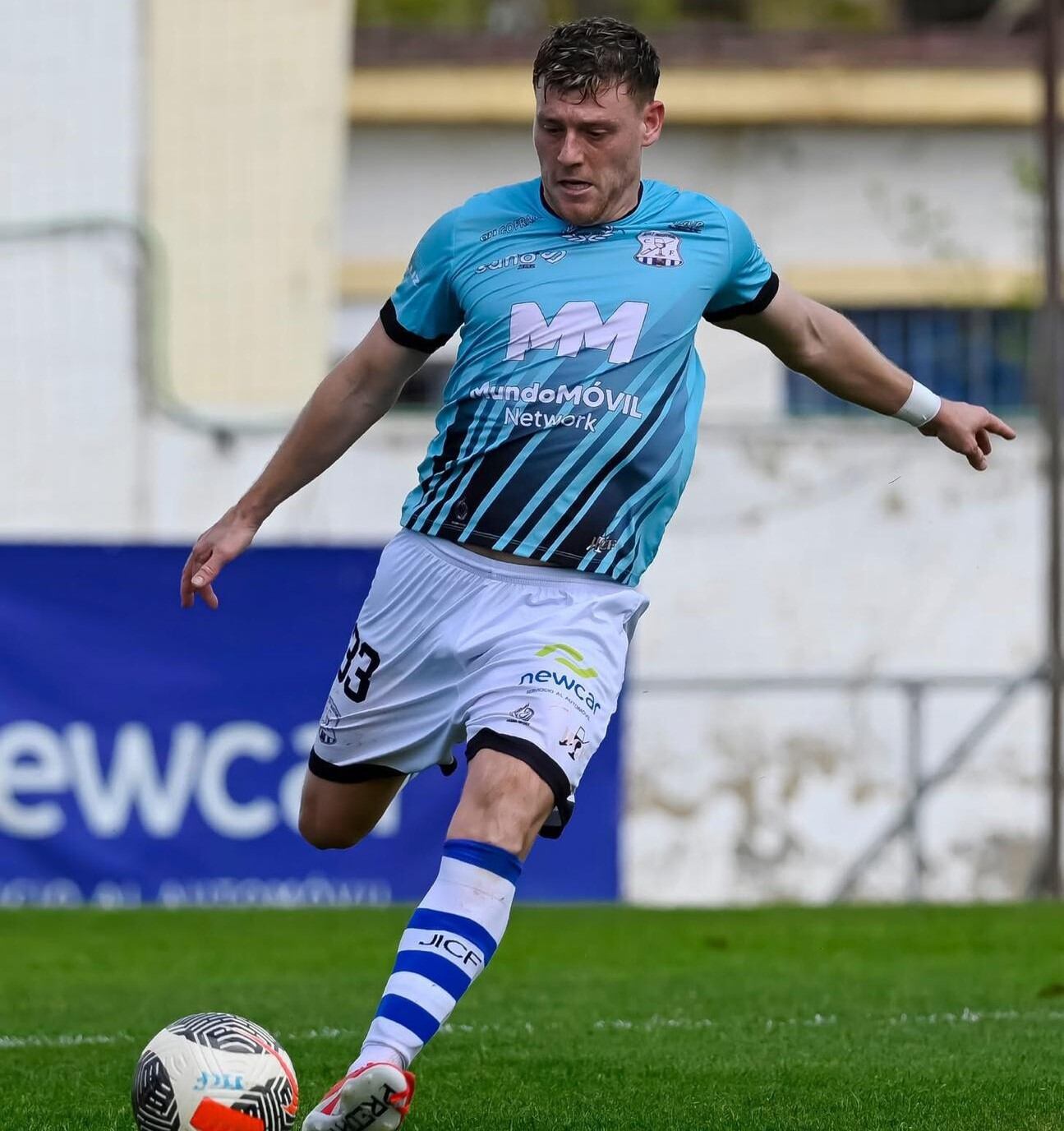 Juanjo durante un partido esta temporada