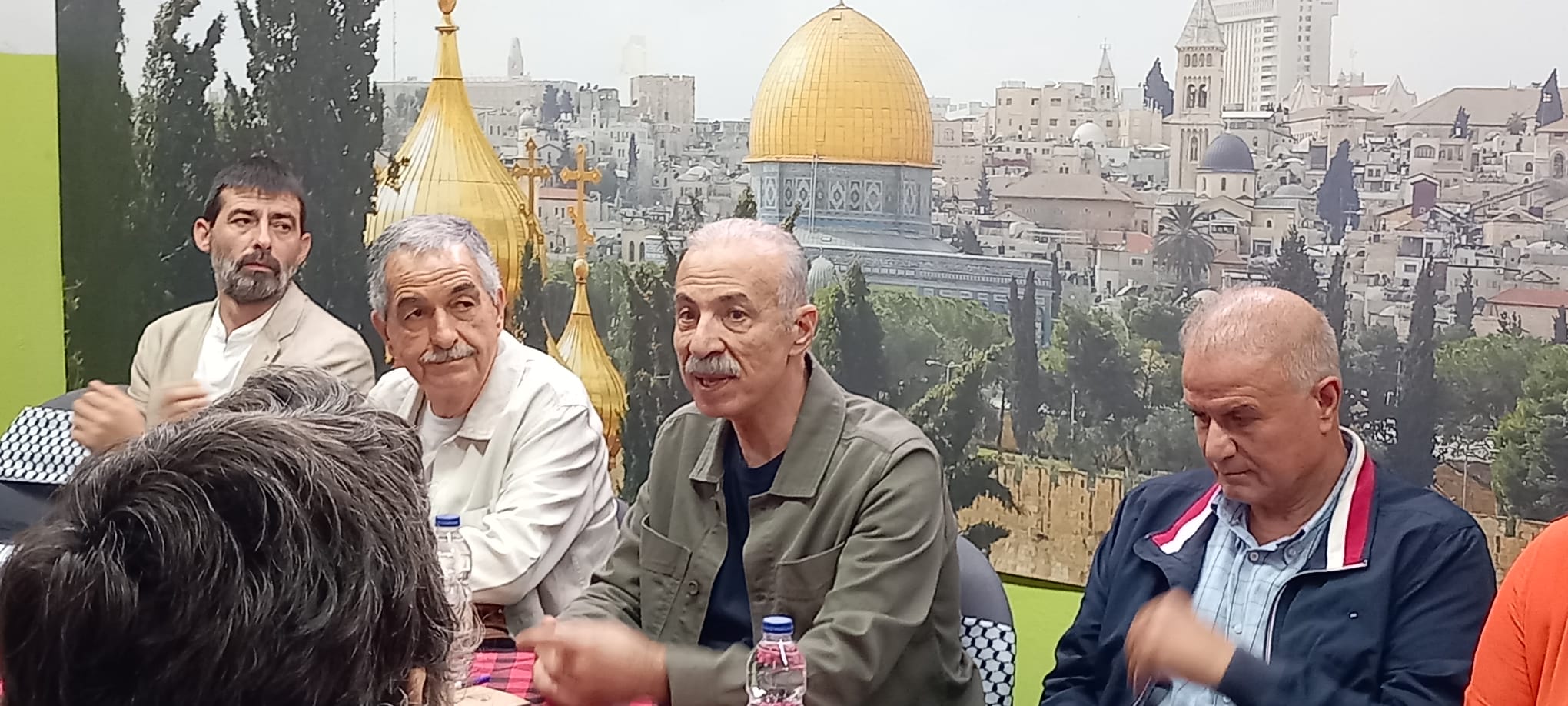 Visita del embajador de Palestina en España, Husni Abdel Wahed, a la Casa Palestina de Zaragoza