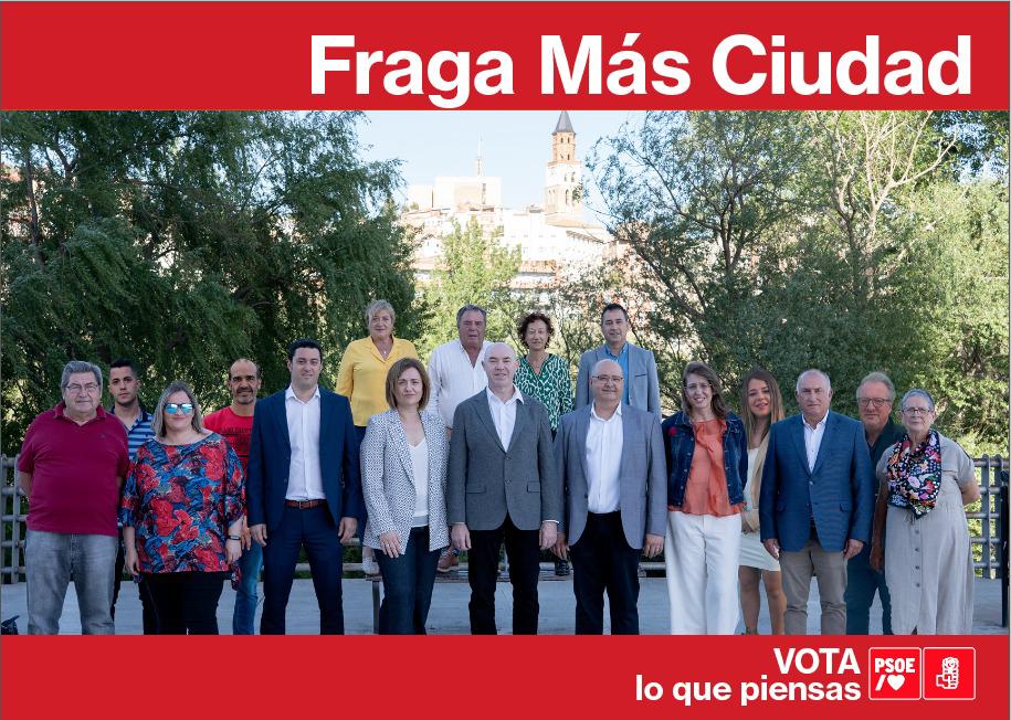 Candidatura socialista en Fraga