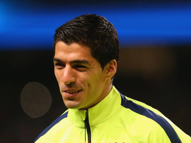 Luis Suárez, en el Etihad Stadium