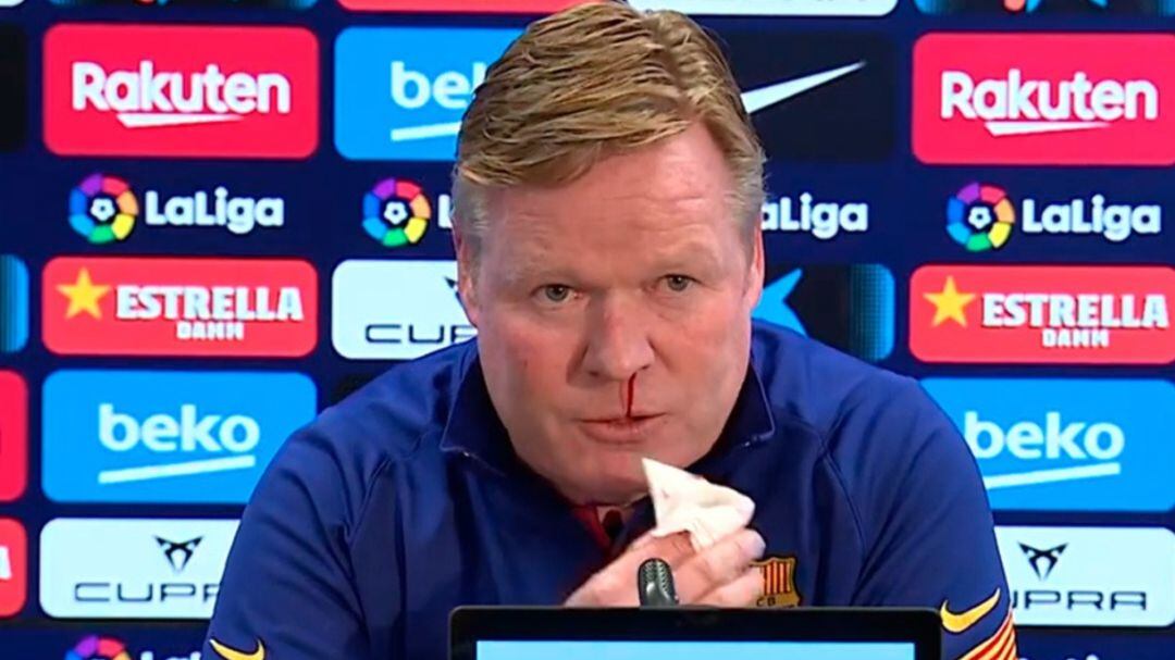 Imagen de Ronald Koeman, en rueda de prensa