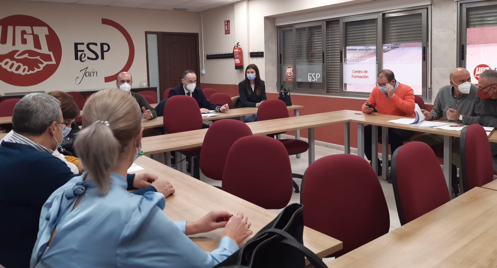 Reunión de UGT y Sanatorio Cristo Rey