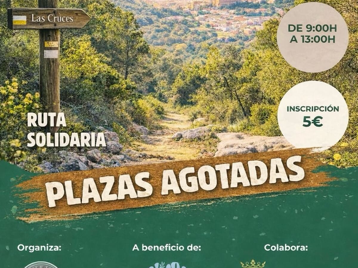 LA AA.VV Las Cruces establece una fila cero para la ruta senderista a favor de ALMA SALADA