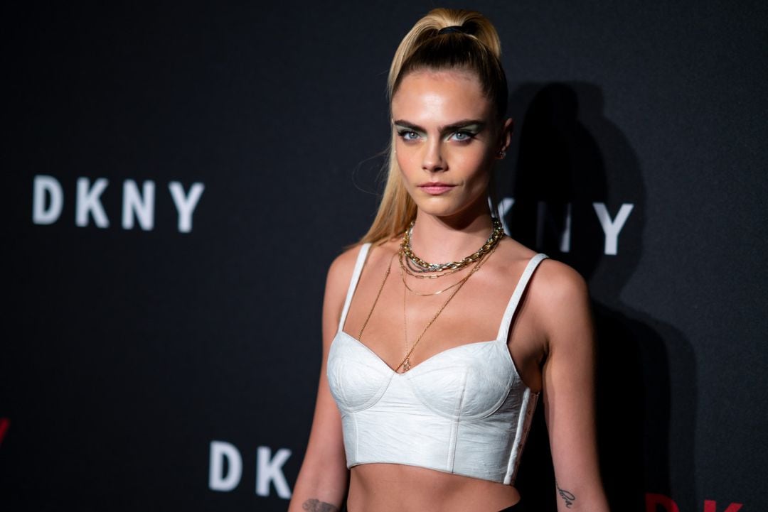 Cara Delevingne, en un acto de DKNY