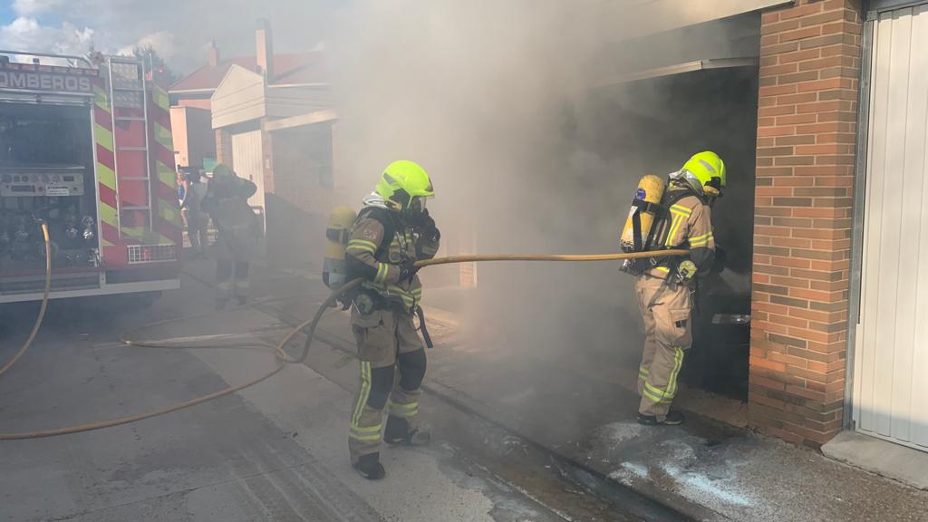 Actuación de los bomberos en Yéqueda