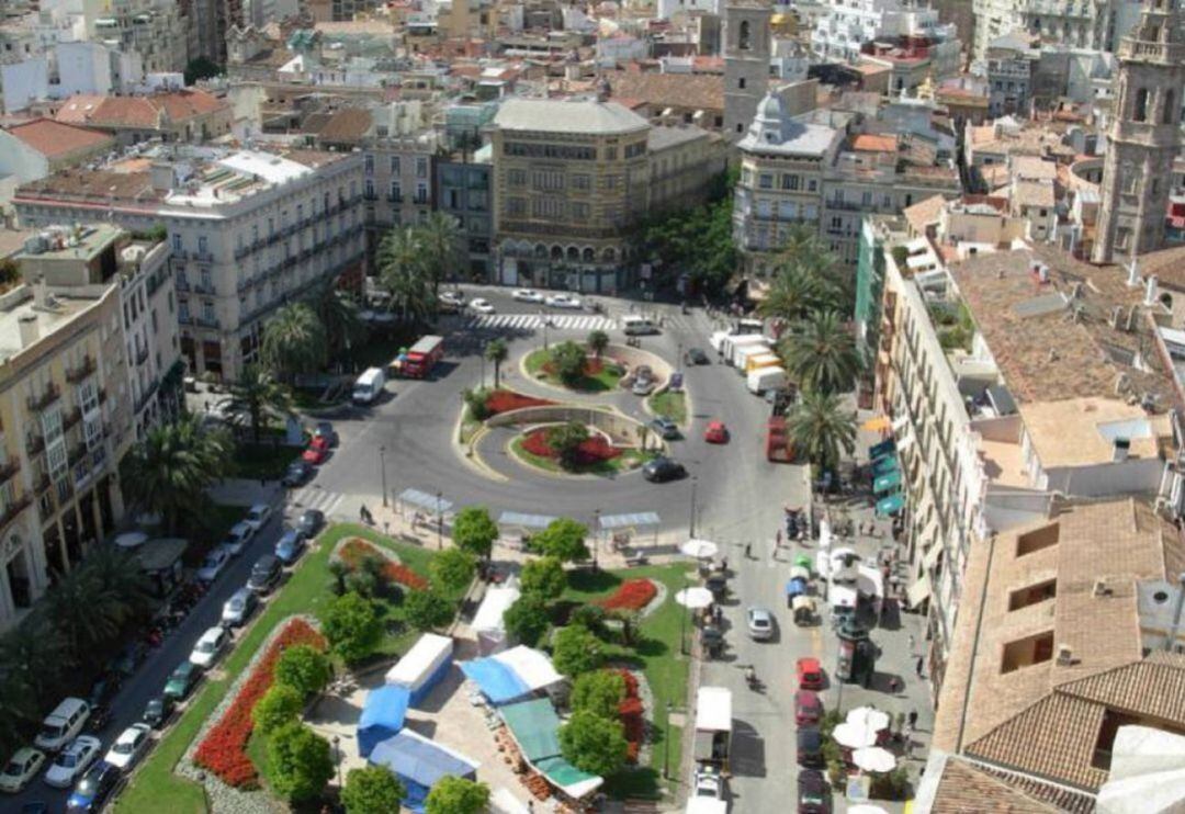 Vista aérea de la Plaza de la Reina