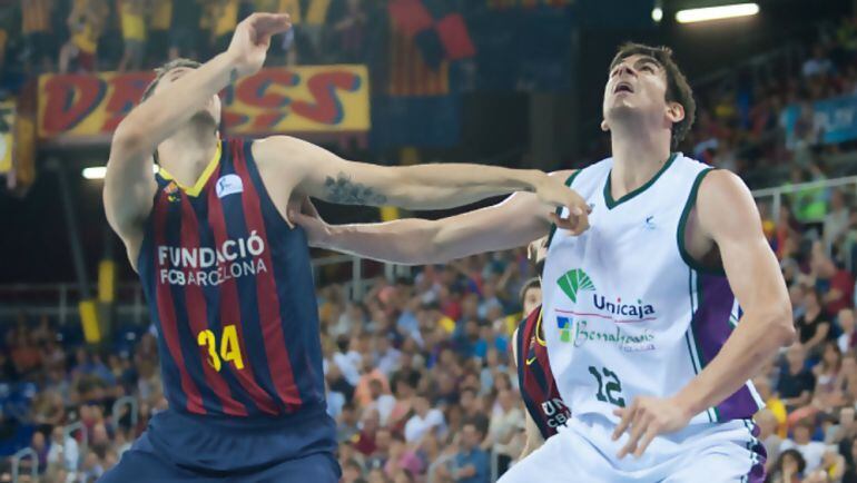 Carlos Suárez, en un encuentro contra el Barcelona