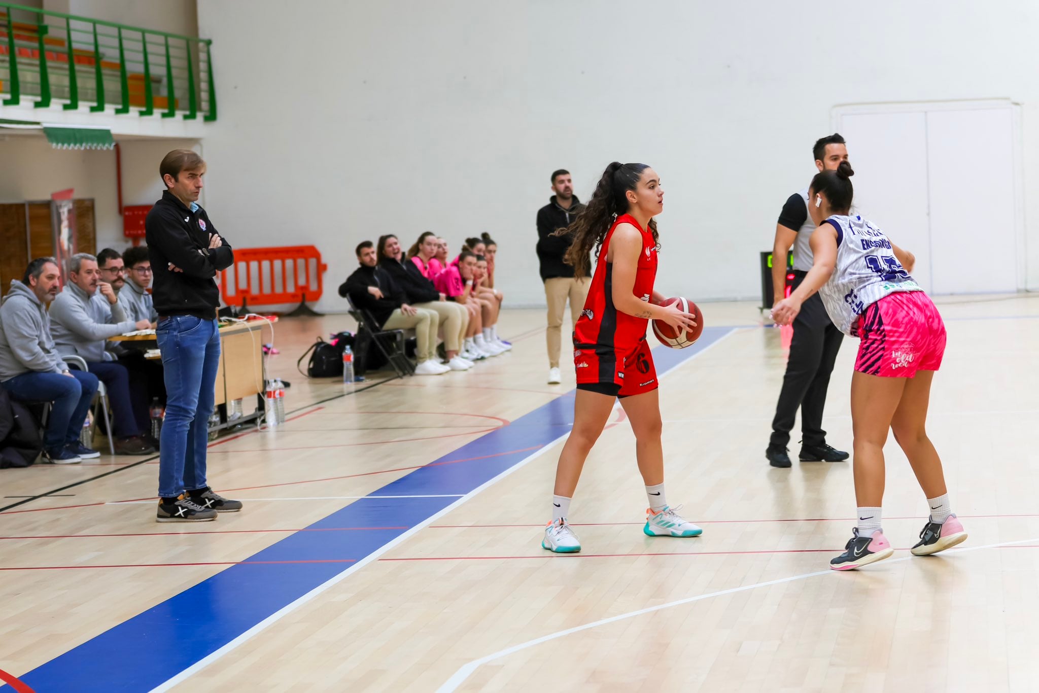 Julia Martínez durante un partido con el BFL.