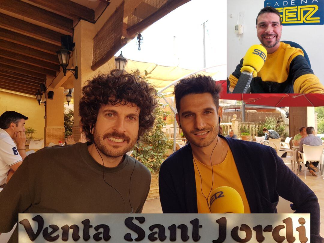 Robert Gutierrez y Julian Lerma en la venta Sant Jordi, Ismael Mayor, desde casa.  