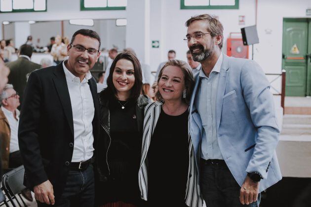 Oswaldo Betancort, Migdalia Machín, Ana Oramas y Pedro San Ginés.
