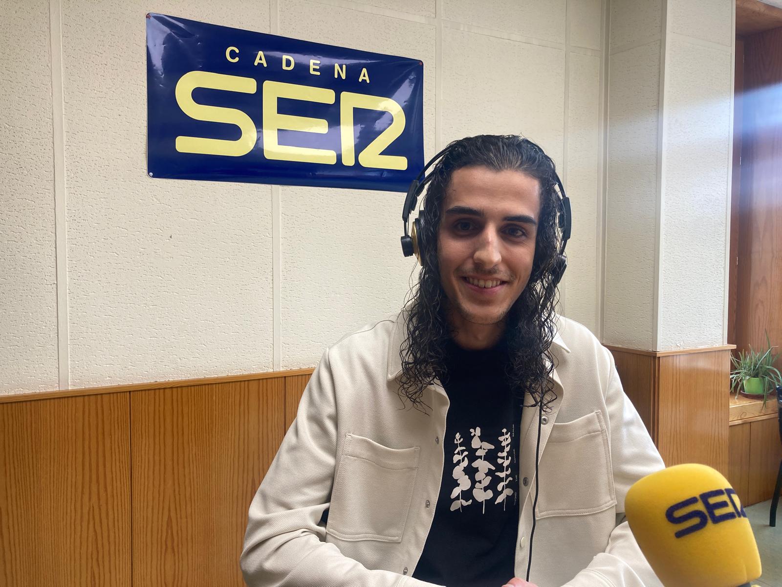 Vizcaíno Reyes, en los estudios de SER Teruel.