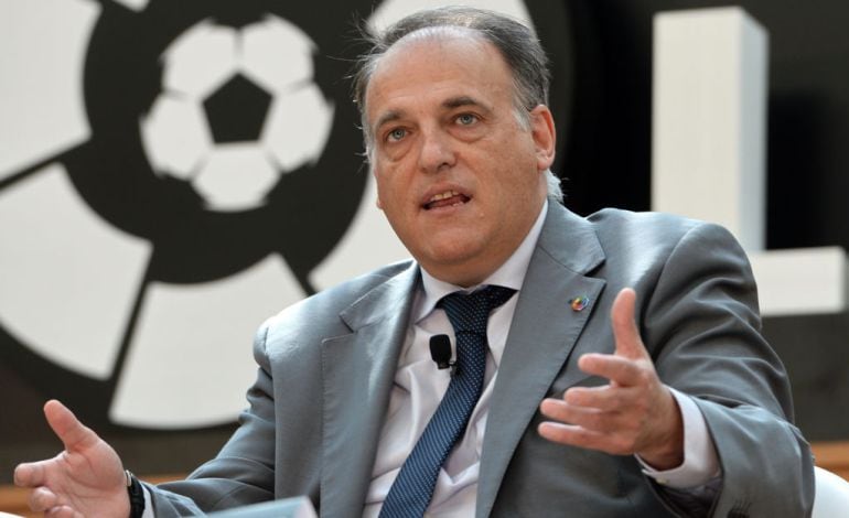 Javier Tebas, presidente de la Liga.