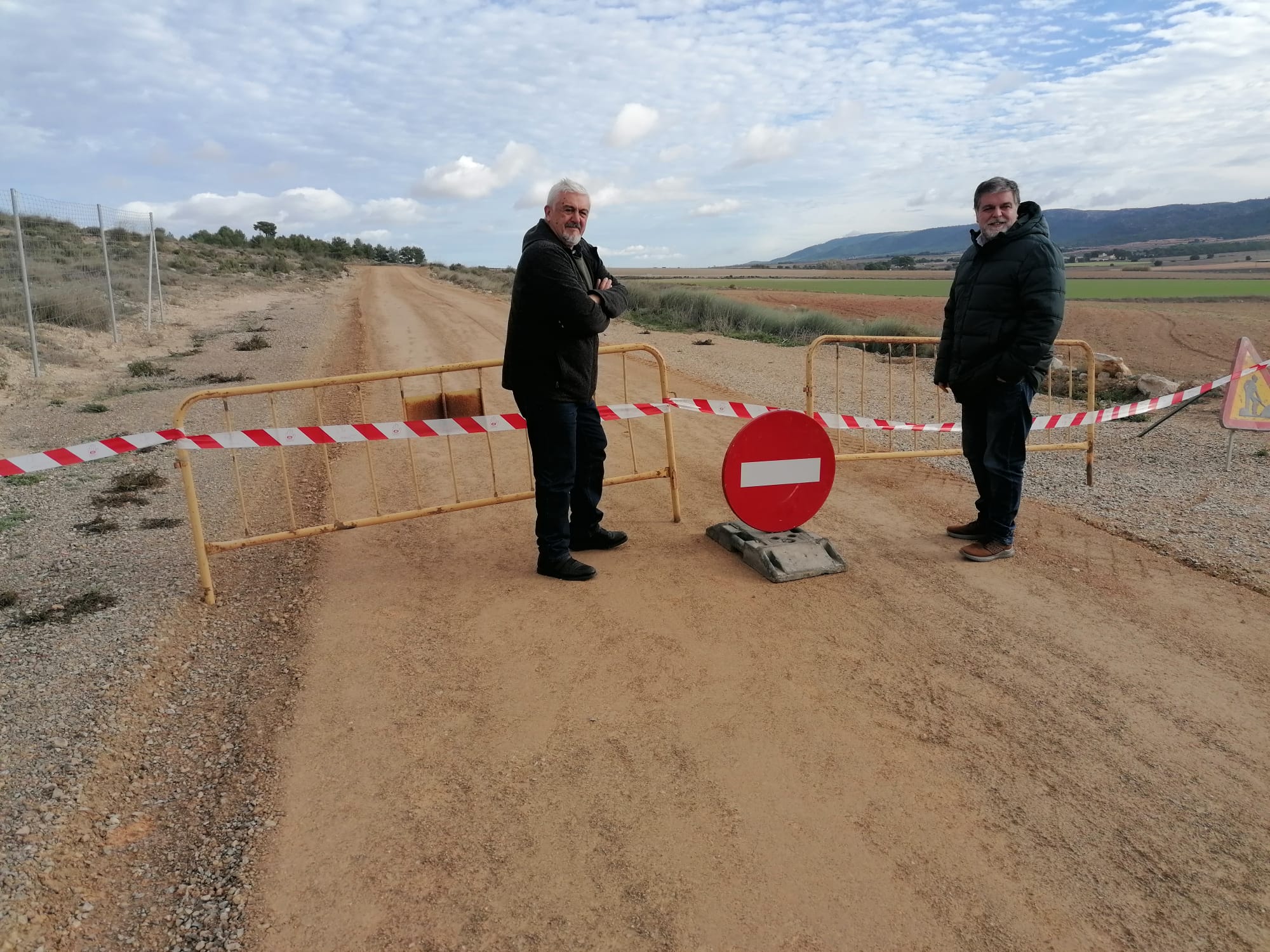 Visita a la zona en obras