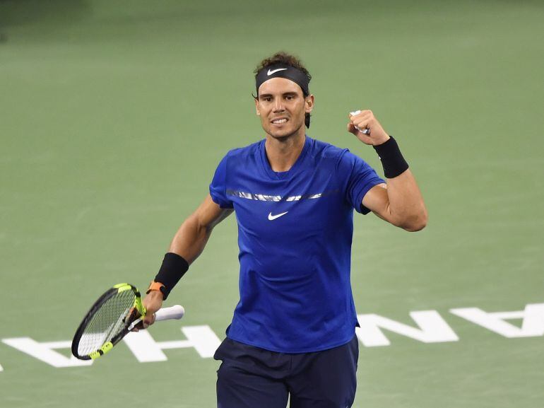 Nadal tras ganar a Marin Cilic en la semifinal de Masters 1000 de Shanghai