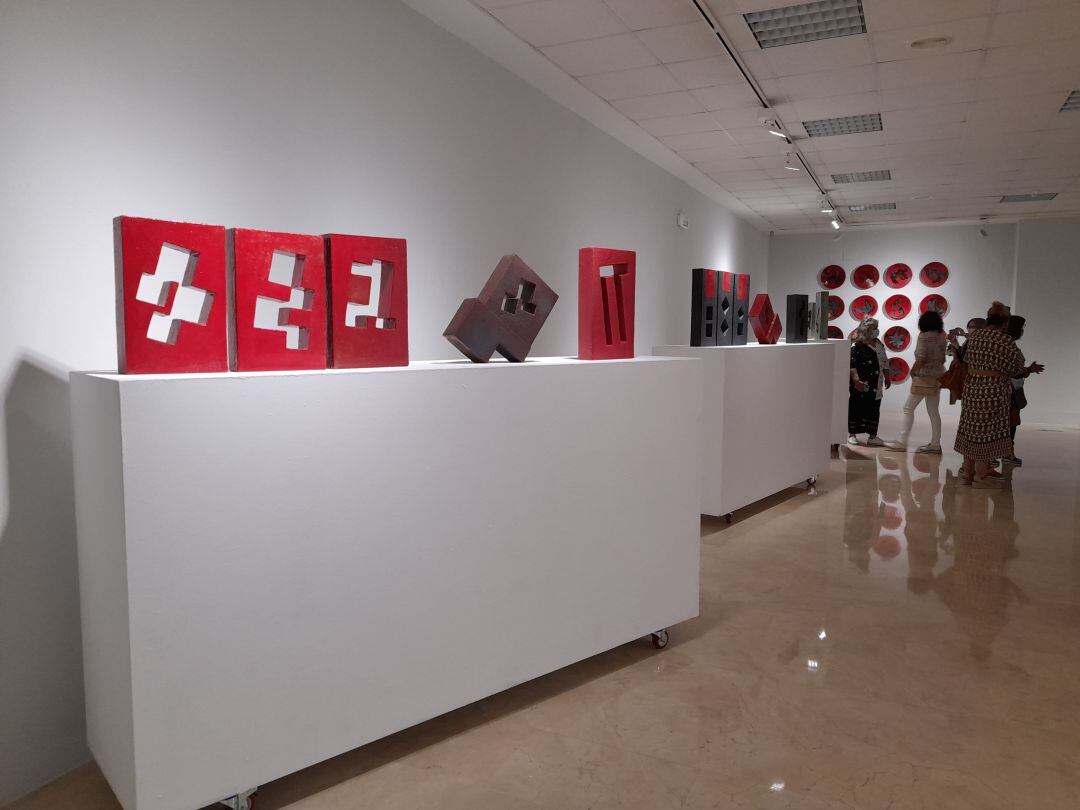 Parte de la exposición de &#039;Delso&#039; en la sala grande de la Casa de Cultura