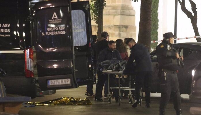 Momento del levantamiento del cadáver