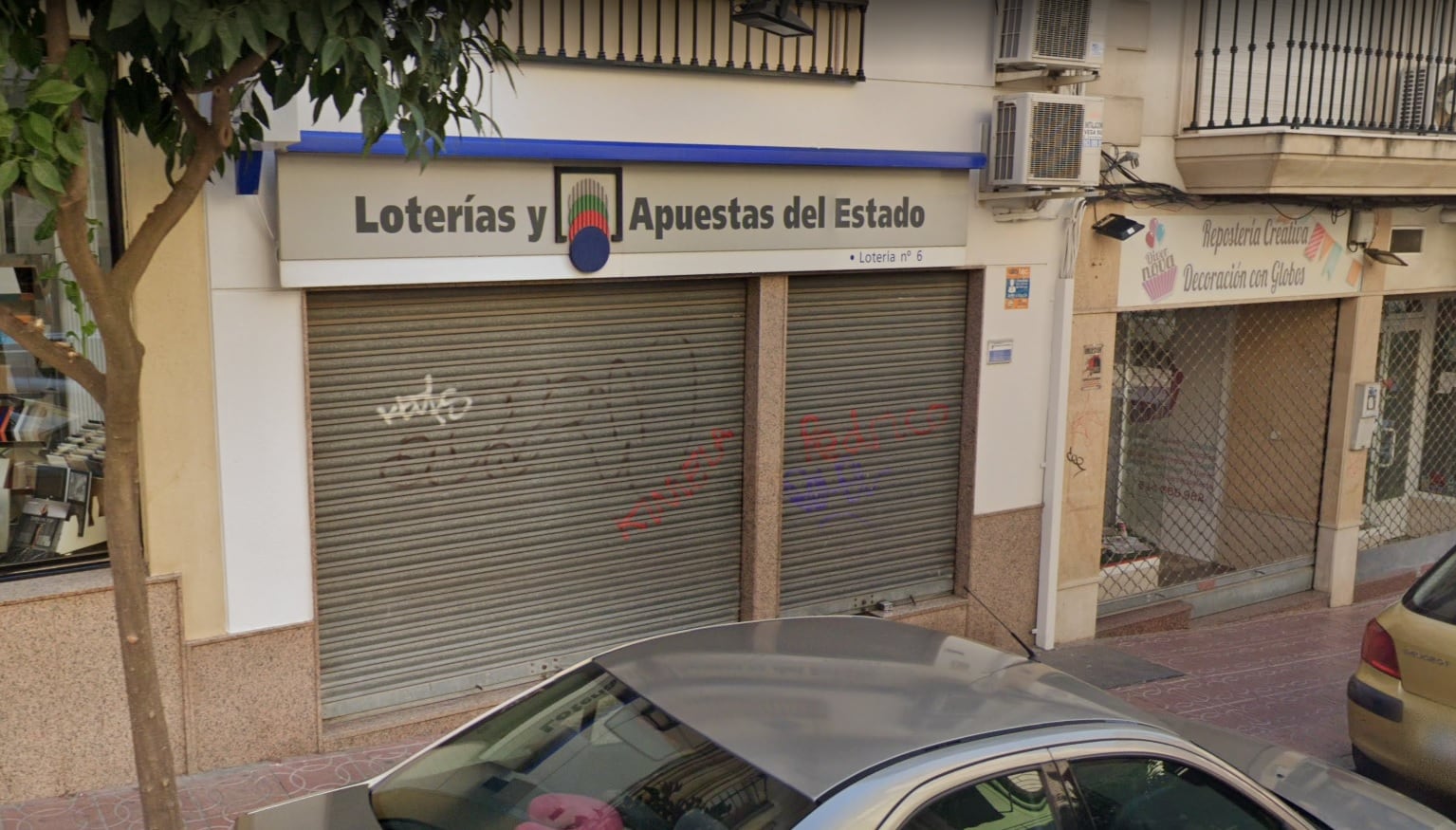 Administración de Loterías y Apuestas del Estado de la calle Viriato, 6, en Linares (Jaén)