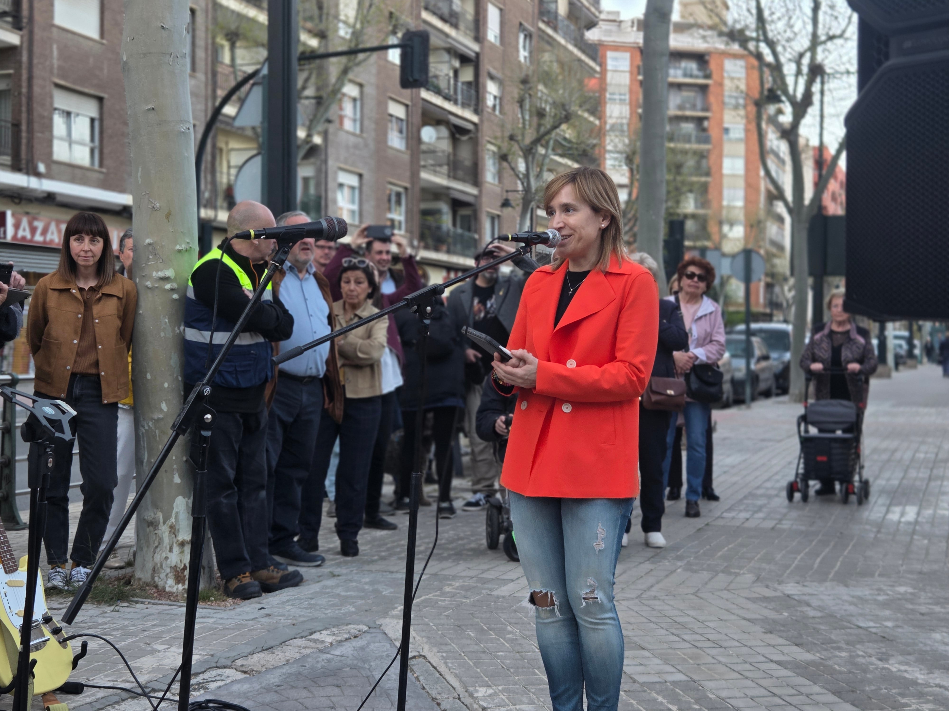 La regidora de Cultura, Elisa Guillem, ha sigut la primera en intervindre en l'acte
