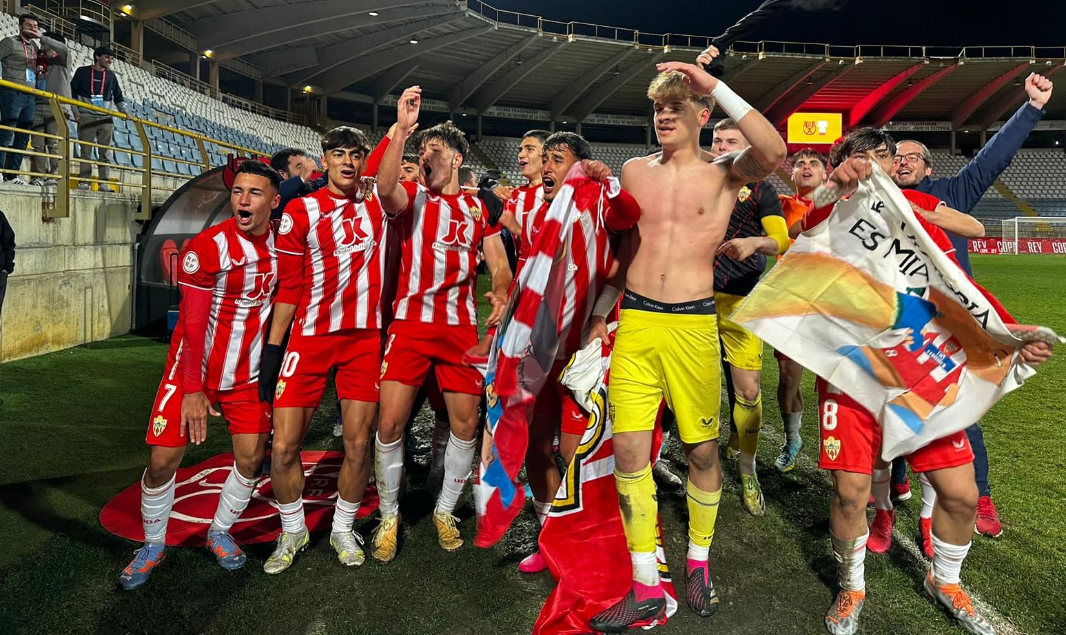 Celebración por todo lo alto en el Estadio Reino de León.