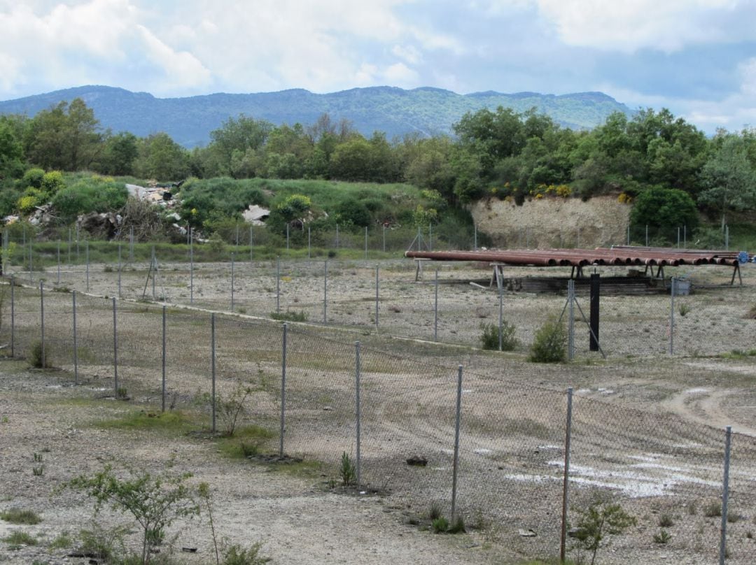 Parcela donde se ubicaría el pozo de gas Armentia-2 en Subijana de Álava