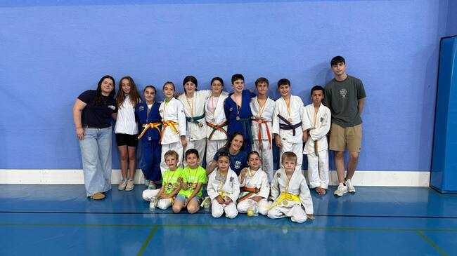 Deportistas del Club Judo Huesca